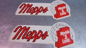 Vintage Mepps Stickers Old Bait Shop Fishing Memorabilia Antigo WI - Picture 1 of 12
