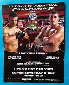 UFC 46 Poster Frank Mir vs Wes Sims (Autographed) 8.5 x 11 - Picture 1 of 1