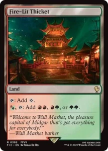 Fire-Lit Thicket Surge Foil - FIC 0392 NM - MTG Magic - Picture 1 of 1