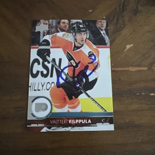Valtteri Filppula Signed Card