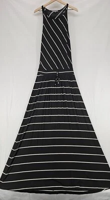 Michael Stars Womens Harlow Maxi Striped Racerback Drawstring Sundress Size M - Image 1 of 4