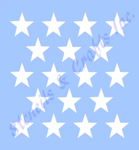 TENCIL STELLA 1,5" STELLE STENCIL CELESTI MODELLO VERNICE MODELLO ARTE ARTIGIANATO NUOVO - Foto 1 di 1