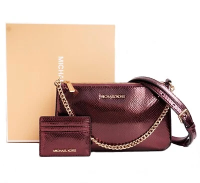 Michael Kors Tasche Umhängetasche Jet Set Travel MD Chain+Kartenetui Neu - Bild 1 von 4