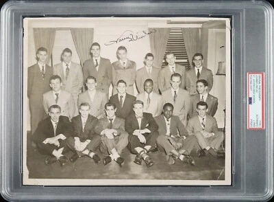 1950 Johnny Unitas Signed Photo – PSA/DNA Type I – St. Justin’s HOF QB Auto - Image 1 of 2