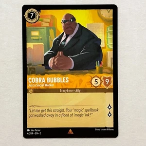 Cobra Bubbles 4/204 Disney Lorcana Rise of the Floodborn Regular Rare Card NM - Picture 1 of 2