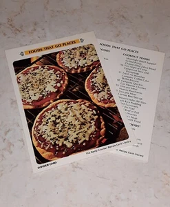 The Betty Crocker Recipe Card Library REPLACEMENT CARDS FOODS THAT GO PLACES - Picture 1 of 10