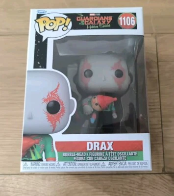 Funko Pop! Drax Guardias Of The Galaxy: ESPECIAL DE VACACIONES 1106, Nuevo, Sin abrir Foto 1 de 3