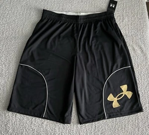 Under Armour Basketball Shorts Men’s Sz XLT Tall Black Loose Fit Gym Workout - Picture 1 of 13