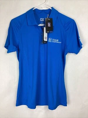 Nuevo polo Cutter Buck para mujer talla S Drytec azul absorbente de humedad PGA Tour Foto 1 de 4