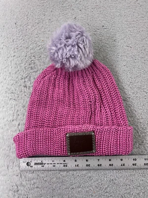 Love Your Melon Beanie Toque Womens One Size Pnk Knit 100% Cotton Made USA Ski - Image 1 of 4