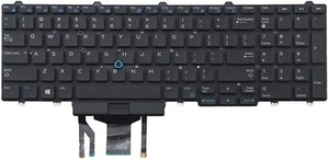 Teclado retroiluminado de EE. UU. para Dell P/N: PK1313M3B05 MP-13P53U4J698 0TF5M0 PK1313M3B00 - Imagen 1 de 1