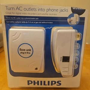 Sistema de conexión de módem para teléfono inalámbrico Philips PH0900 gira tomas de CA a tomas de teléfono - Imagen 1 de 6