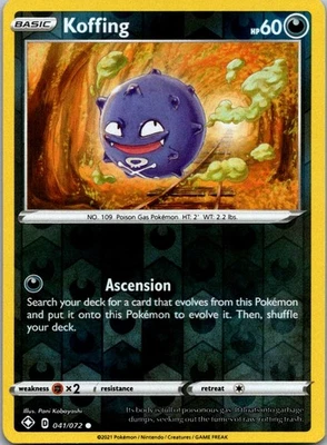 Koffing 041/072 Shining Fates Common Reverse Holo NM - Image 1 of 2