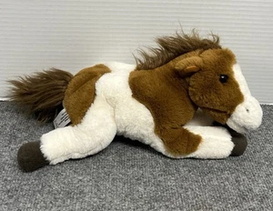 FAO Schwarz Pinto Horse Pony 12" Plush Laying Down Stuffed Animal - Picture 1 of 5