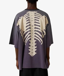 KAPITAL Tenjiku 2Tone Big Pocket Bone T-Shirt 3 Black Purple JAPAN - Picture 1 of 5