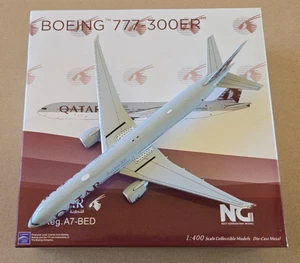 1:400 Boeing 777-300ER Qatar Airways A7-BED NG Models - Picture 1 of 3
