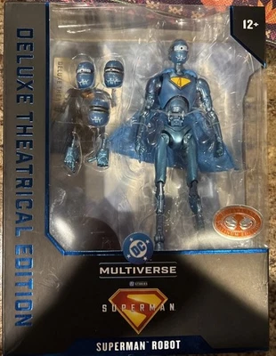 Robô Superman McFarlane DC Multiverse Deluxe edição teatral platina vermelha - Imagem 1 de 4