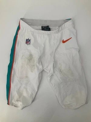 #18 迈阿密 DOLPHINS Nike DRI Fit 比赛用 2024 季裤 带绳子 32 码 — 第 1/4 张图片