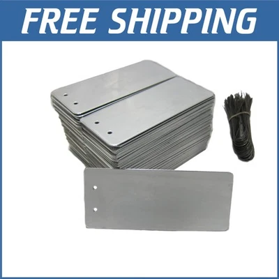 Durable Aluminum & Cardstock Tags Pack - 100 Easy-To-Write Double-Sided Labels - Image 1 of 4