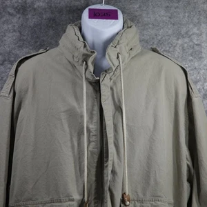 Vintage Banana Republic Jacket Mens Large Khaki Safari Field Bomber Cotton 90s - Picture 1 of 10