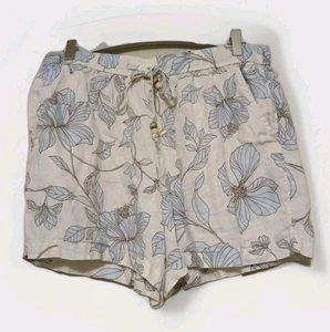 Cynthia Rowley Shorts Sz XL 100% Linen Resort Vacation Travel Lightweight Casual - Picture 1 of 10