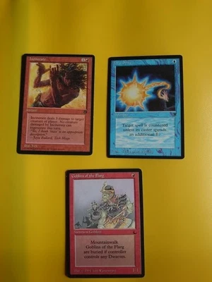 Force SPike - legends & Incinerate 1996 promo   Magic the Gathering 3 Card. - Image 1 of 4