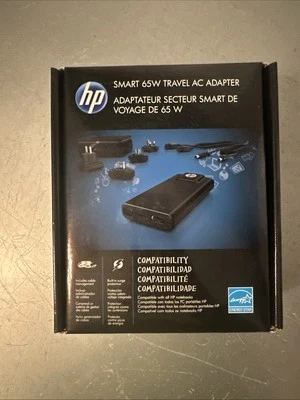 Genuine HP 65W Slim AC Power Travel Adapter 574487-001 - HSTNN-DA14 - Open Box - Image 1 of 4