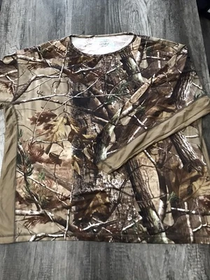 Cabelas Long Sleeve Camo Shirt Mens XL Reg REALTREE AP Nylon - Image 1 of 4