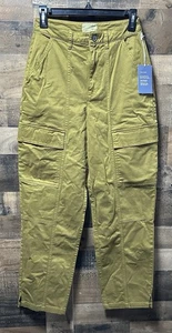 NUEVO Pantalones cargo Universal Thread Olive para mujer K83439 talla 4 - Imagen 1 de 4