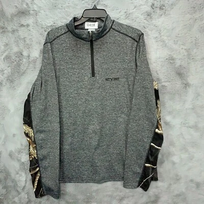 Hot Shot Sweater Men's Medium Gray Real Tree Camouflage Hunting Hunter - Image 1 of 4