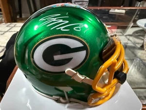 Jordy Nelson Autographed Green Bay Packers Flash w/ Visor Beckett - Picture 1 of 4