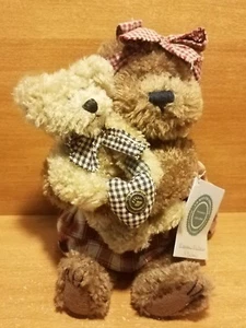 J.B. Bean Boyd's Bear MOMMA McBEAR & DELMAR 11" Bean Bag Plush set, Excellent - Picture 1 of 10