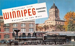 # K302 WINNIPEG, MB., KANADA POSTKARTE, GRUSS AUS - Bild 1 von 2