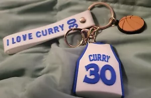 "I LOVE CURRY 30" Stephen Curry keychain. Golden State warriors. Rubber E 119 - Picture 1 of 6