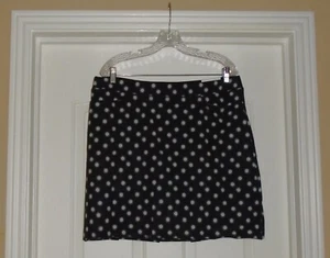 Chico's ZENERGY POLKA DOT SKORT Size 6 Small .5 Black Pleat Skirt Short NWT $80 - Picture 1 of 9