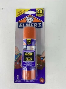Elmer’s Sticks To More Glue Stick, .77oz Goes On Purple Dries Clear, 2X Stronger - Picture 1 of 2