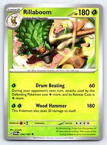 Rillaboom 016/167 Uncommon Twilight Masquerade Pokemon Karte - NM - Bild 1 von 2