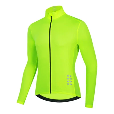WOSAWE Mens Cycling Jersey Long Sleeve Road Bike Shirt Running Sport Tops Spring - Image 1 of 4
