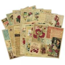 12Pcs 7.5" Vintage Paper Pad Sheet Scrapbooking Journal Album Card Making Decor