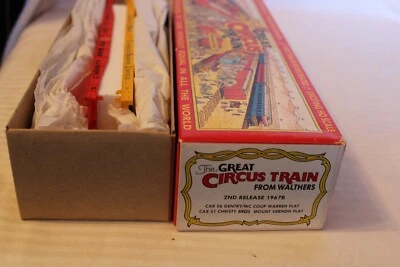 HO Scale Walthers, Gentry Coup, Christy Bros. Flat Cars Great American Circus BN - Image 1 of 3