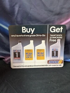 Letrero anuncio de tienda de comestibles 11 x 14 móvil 1 Snickers años 80 de colección  - Imagen 1 de 1