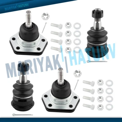 4 piezas rótulas delanteras superiores e inferiores para camioneta Chevy C10 GMC C15 C1500 G1500 Foto 1 de 4