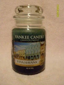Yankee Candle Viva Havana Large 22 oz Single Wick House Warmer Jar NEW HTF RARE - Picture 1 of 5