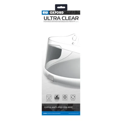 Oxford Ultra Clear Shied Universal Anti Fog Clear Visor Insert OX632 - Image 1 of 2