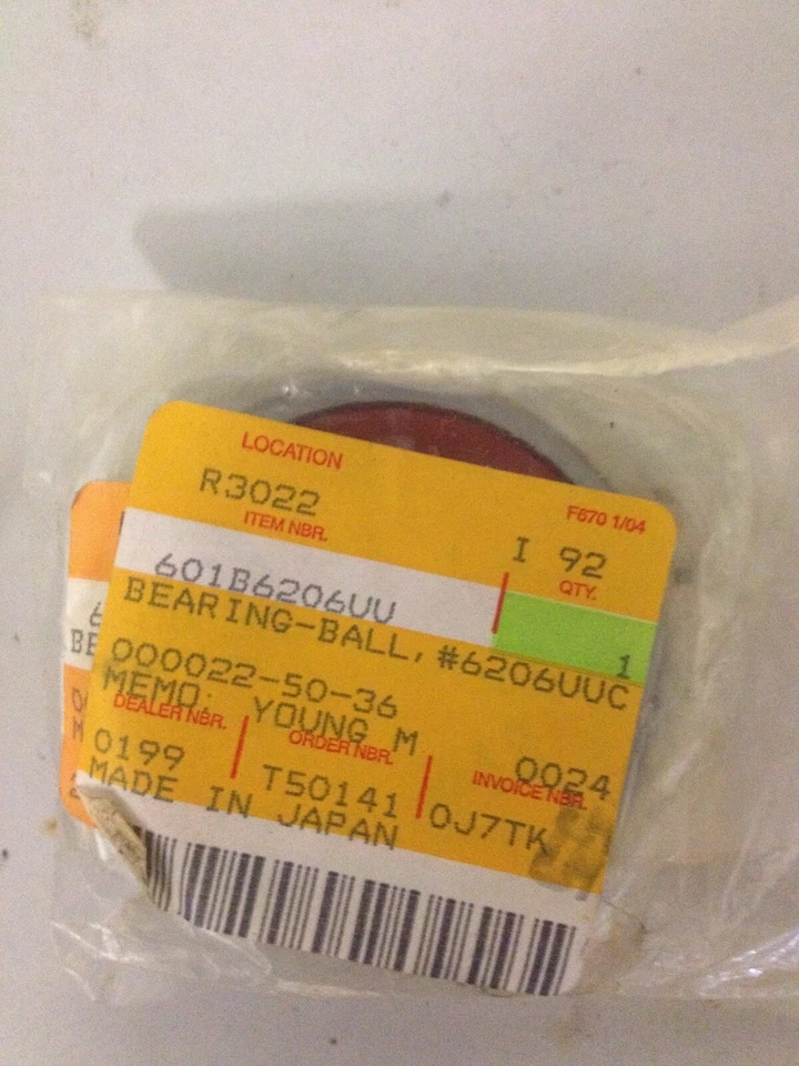 KAWASAKI OEM RODAMIENTO DE BOLAS ZX-10 ZX-11 ZR1100 GPz ZRX1100 VN1700 88-17 601B6208UU Foto 1 de 1