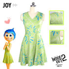 Cosplay Inside Out Joy Disgust Dress Halloween Adult Princess Skirts Party Suits
