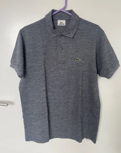 Lacoste Polo Shirt F8455 Regular Fit Cotton Grey Size:4 (M) Fast Delivery - Picture 1 of 5