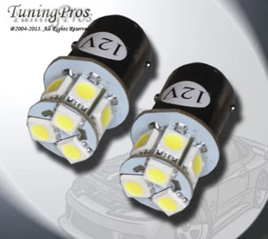 1157 9 SMD White Front Signal LED Light Bulb One Pair (set of 2pc) 2357 1034 - Picture 1 of 3