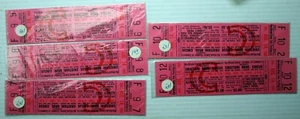 Block 5 Northland Shopping Cntr 1960 CRISTIANI BROS. CIRCUS tckts Southfield, MI - Bild 1 von 1