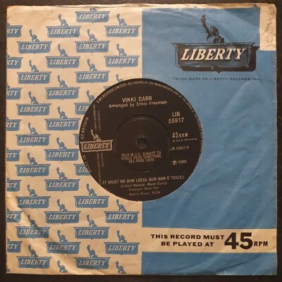 VIKKI CARR - It Must Be Him/So Nice - Liberty - LIB 55917 - NM - Image 1 of 2
